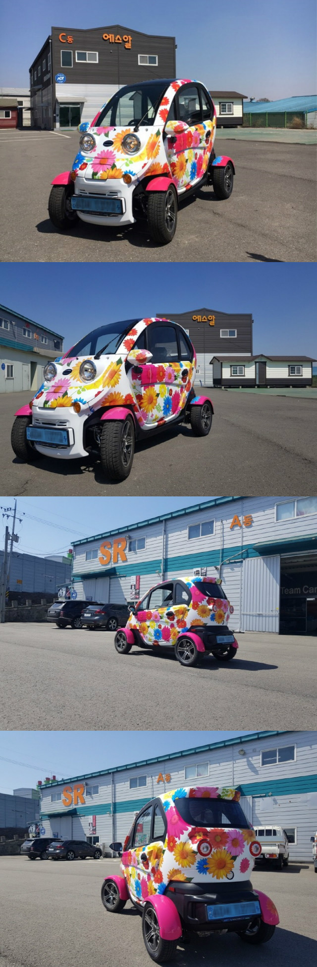 Daechang Motors EV DANIGO Full Wrap Flower Graphics 3M IJ180mc 1.jpg